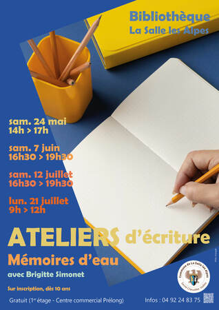 Visuel Ateliers D'écriture Brigitte Simonet