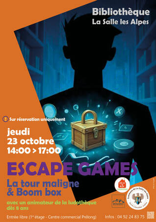 Visuel Escape Games 23 Octobre 2025