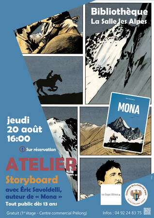 Visuel Atelier Storyboard Avec Eric Savoldelli 20 Août 2026 Visuel Atelier Storyboard Avec Eric Savoldelli 20 Août 2026
