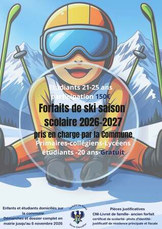 Forfaits Ski Scolaires